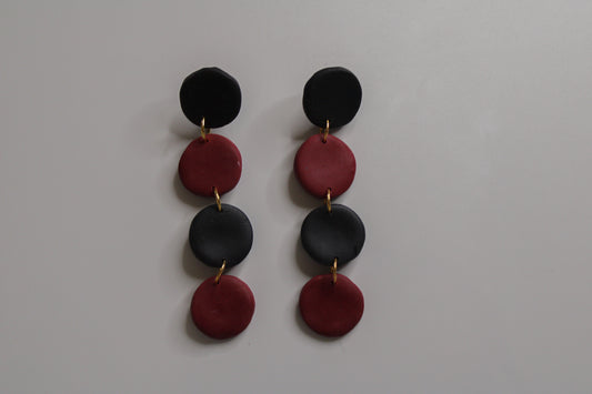 Carolina Red and Black Dangle