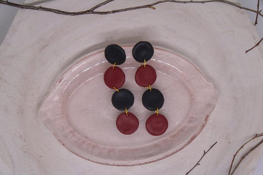 Carolina Red and Black Dangle